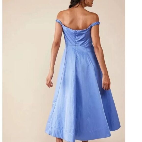 Nwt Free People Alinda Midi Dress in Blue Iris - Picture 3 of 6